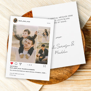 Cartes Pour Fêtes Annuelles Meilleur Papa Fête des Pères Ever 3 Photo Post Ins