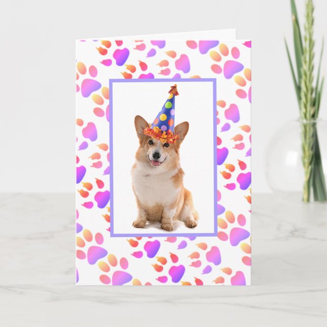 Cartes Pour Fêtes Annuelles Meilleur papa jamais Corgi Anniversaire (Devant)