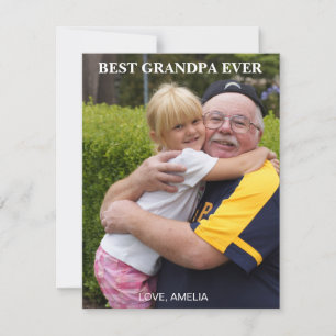 CARTES POUR FÊTES ANNUELLES MEILLEUR PAPA NOËL PHOTO