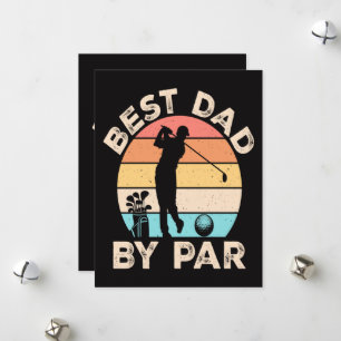 Cartes Pour Fêtes Annuelles Meilleur Papa Par Golf