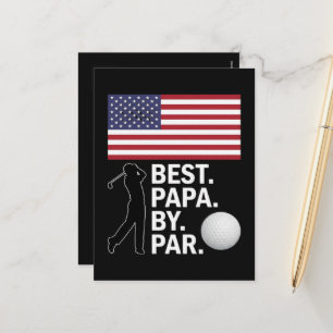 Cartes Pour Fêtes Annuelles Meilleur Papa Par Golfing Papa Fête des Pères Golf