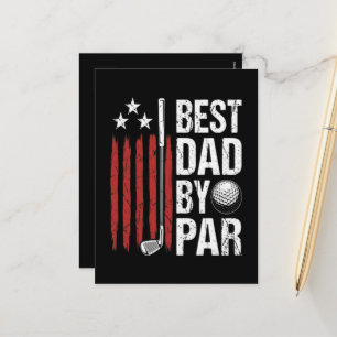 Cartes Pour Fêtes Annuelles Meilleur Papa Par Humour Golf