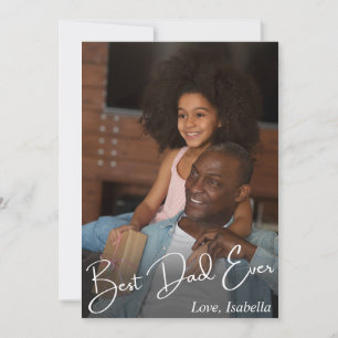 Cartes Pour Fêtes Annuelles Meilleur Papa Personnalisé avec Photo
