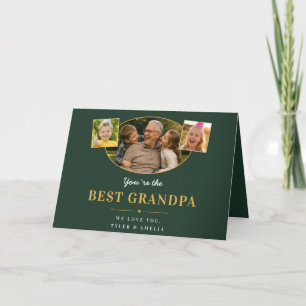 Cartes Pour Fêtes Annuelles Meilleur Papy Message de Grand-Père 3 Photo