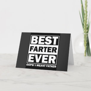 Cartes Pour Fêtes Annuelles Meilleur Peteur de Tous les Temps...Oops Je voulai