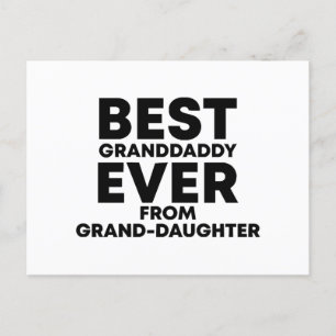 Cartes Pour Fêtes Annuelles Meilleur petit-papa jamais vu de petite-fille
