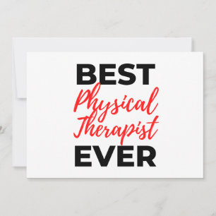Cartes Pour Fêtes Annuelles Meilleur physiothérapeute jamais 2