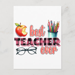 Cartes Pour Fêtes Annuelles Meilleur Professeur Jamais