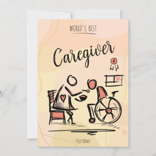 Cartes Pour Fêtes Annuelles Meilleur professionnel et personne en fauteuil rou