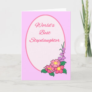 Cartes Pour Fêtes Annuelles Meilleur Stepgirl du monde