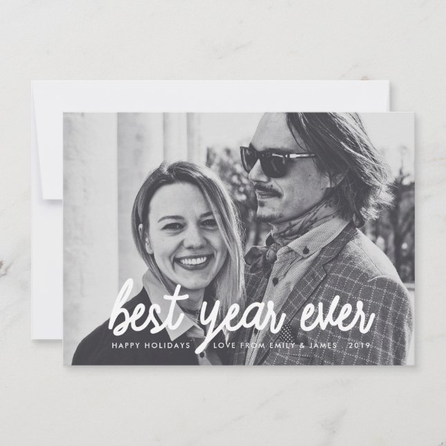 Cartes Pour Fêtes Annuelles Meilleure année que jamais (Devant)