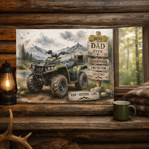 Cartes Pour Fêtes Annuelles Meilleure Art d'Aventure Papa