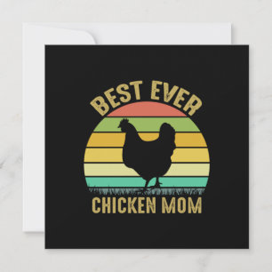 Cartes Pour Fêtes Annuelles Meilleure art de poulet de maman de poulet