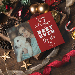 Cartes Pour Fêtes Annuelles Meilleure Maman de Chien Photo