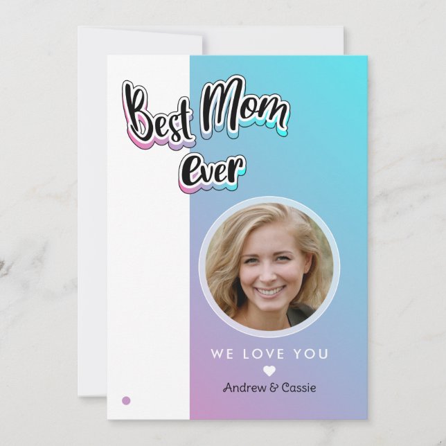 Cartes Pour Fêtes Annuelles Meilleure maman du monde (Devant)