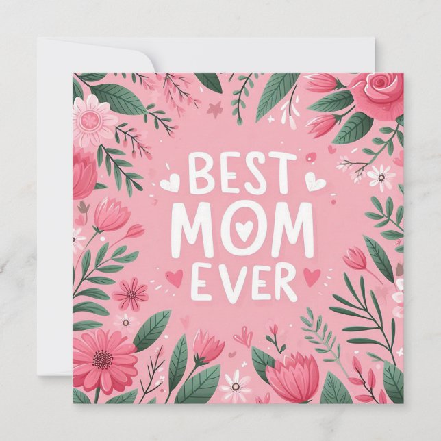Cartes Pour Fêtes Annuelles Meilleure Maman du Monde (Devant)
