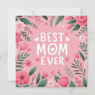 Cartes Pour Fêtes Annuelles Meilleure Maman du Monde