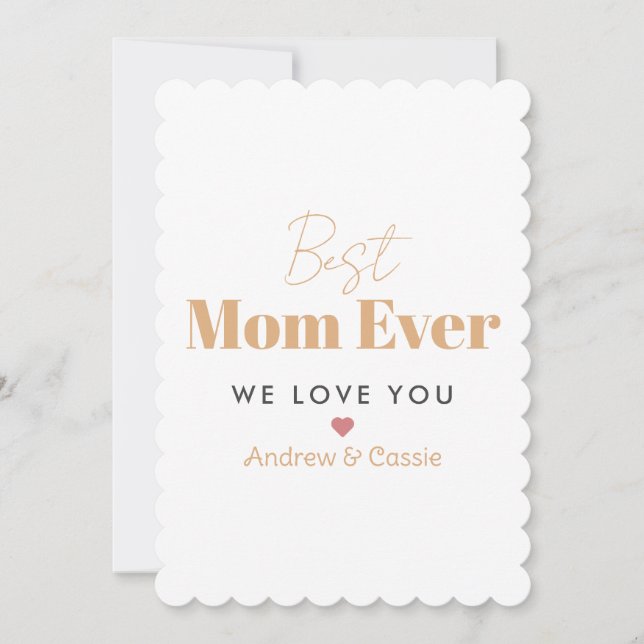 Cartes Pour Fêtes Annuelles Meilleure maman du monde (Devant)