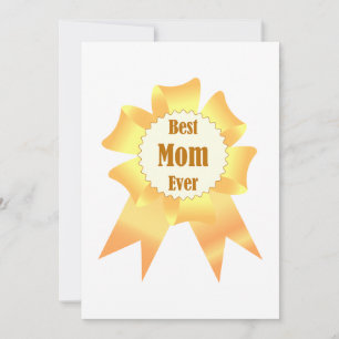 Cartes Pour Fêtes Annuelles Meilleure maman jamais Golden Lauréat du prix ruba