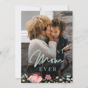 Cartes Pour Fêtes Annuelles Meilleure maman jamais photo personnalisée Fête de