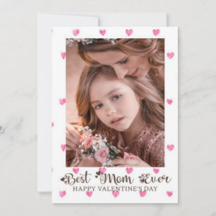 Cartes Pour Fêtes Annuelles Meilleure Maman Jamais Valentine's Day Hearts Phot