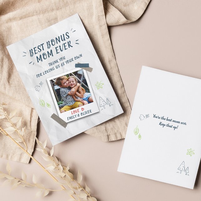 Cartes Pour Fêtes Annuelles Meilleure Maman Supplémentaire Fête des Mères Marâ (Créateur téléchargé)