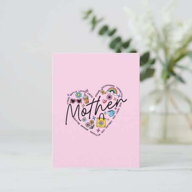 Cartes Pour Fêtes Annuelles Meilleure mère jamais (Debout devant)