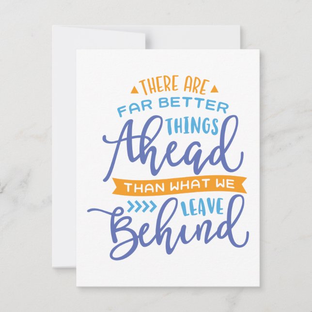 Cartes Pour Fêtes Annuelles Meilleures Choses À Venir Nouvel An (Devant)