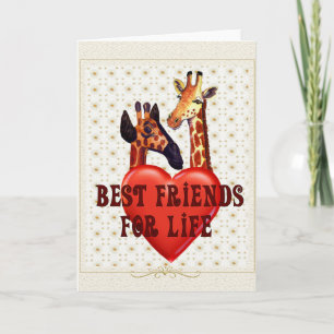Cartes Pour Fêtes Annuelles Meilleurs amis