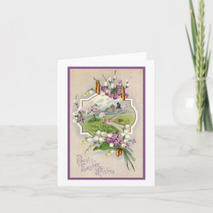 Cartes Pour Fêtes Annuelles Meilleurs voeux de Pâques Vintages