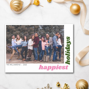 Cartes Pour Fêtes Annuelles Meilleurs Vœux Famille Photo Noël Coloré