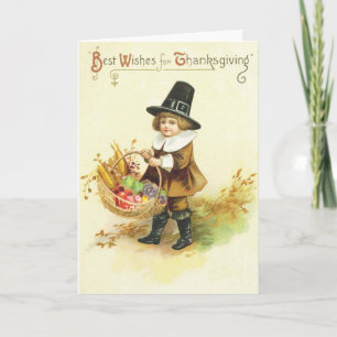 Cartes Pour Fêtes Annuelles Meilleurs voeux pour Thanksgiving