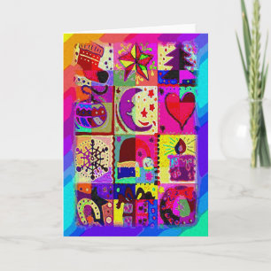 Cartes Pour Fêtes Annuelles Mélanger les décorations de Noël