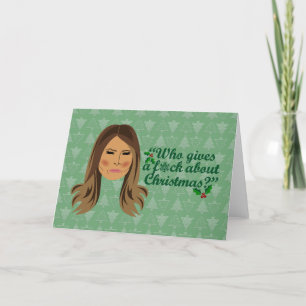 Cartes Pour Fêtes Annuelles Melania Trump qui fout Noël