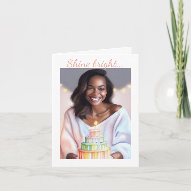 Cartes Pour Fêtes Annuelles Melanin Magic Birthday Card - Sa (Devant)