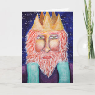 Cartes Pour Fêtes Annuelles "Melchior" Trois Rois Art de Noël
