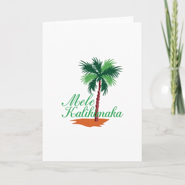 Cartes Pour Fêtes Annuelles Mele Kalikimaka (Devant)