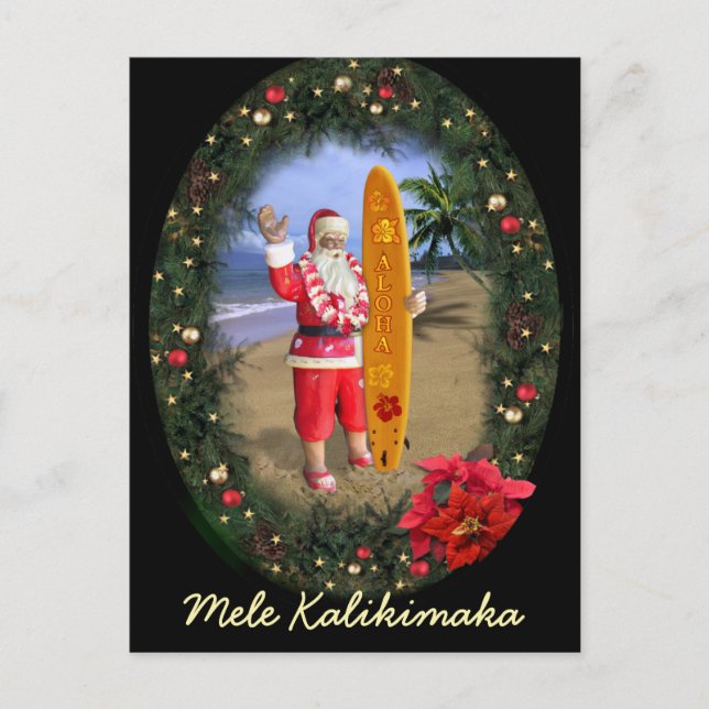 Cartes Pour Fêtes Annuelles Mele Kalikimaka (Devant)