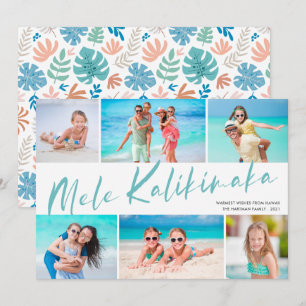Cartes Pour Fêtes Annuelles Mele Kalikimaka 6 Photo Collage Noël