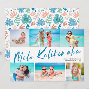 Cartes Pour Fêtes Annuelles Mele Kalikimaka 6 Photo Collage Noël