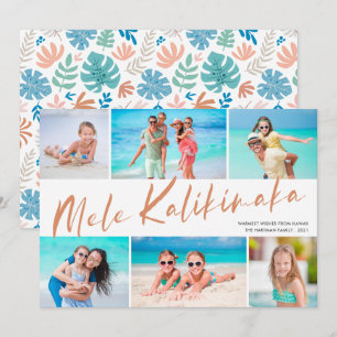 Cartes Pour Fêtes Annuelles Mele Kalikimaka 6 Photo Collage Noël Fêtes