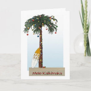 Cartes Pour Fêtes Annuelles Mele Kalikimaka Card