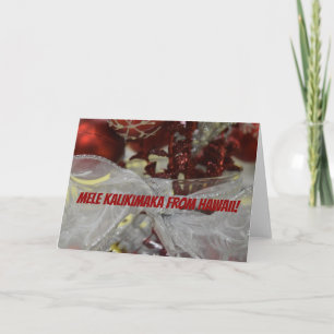 Cartes Pour Fêtes Annuelles Mele Kalikimaka d'Hawaii