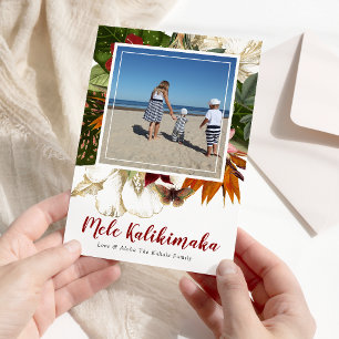 Cartes Pour Fêtes Annuelles Mele Kalikimaka Fleurs de Noël