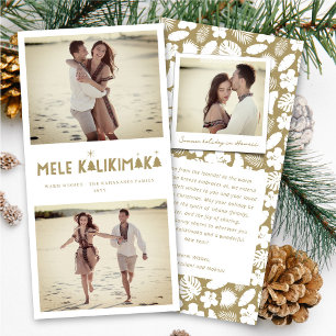 Cartes Pour Fêtes Annuelles Mele Kalikimaka Glow 2 Photo Collage Noël