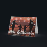 Cartes Pour Fêtes Annuelles Mele Kalikimaka Hawaiian Beach Photo Noël<br><div class="desc">Envoyez des réjouissances de vacances avec cette carte de Noël mignonne avec le message d'accueil hawaïen écrit à la main "Mele Kalikimaka" et des flocons de neige dessinés à la craie sur votre photo de vacances préférée en famille. Ajoutez votre message personnel à l'intérieur ou supprimez le texte si vous...</div>