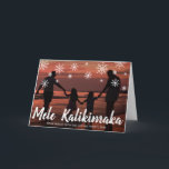 Cartes Pour Fêtes Annuelles Mele Kalikimaka Hawaiian Beach Photo Noël<br><div class="desc">Envoyez des réjouissances de vacances avec cette carte de Noël mignonne avec le message d'accueil hawaïen écrit à la main "Mele Kalikimaka" et des flocons de neige dessinés à la craie sur votre photo de vacances préférée en famille. Ajoutez votre message personnel à l'intérieur ou supprimez le texte si vous...</div>