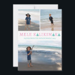 Cartes Pour Fêtes Annuelles Mele Kalikimaka Hawaiian Christmas Photo Collage<br><div class="desc">Si vous souhaitez envoyer des voeux de Noël tropicaux hawaïens cette année, cette carte est la meilleure façon de dire Mele Kalikimaka à vos amis et votre famille. Personnalisez avec votre propre salutation et de belles photos pour commencer à répandre la joie à vos amis et votre famille cette saison...</div>