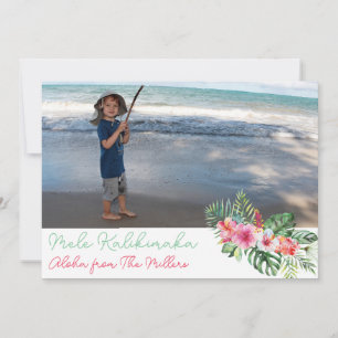 Cartes Pour Fêtes Annuelles Mele Kalikimaka Joyeux Hibiscus de Noël