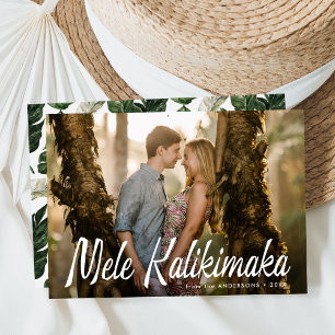 Cartes Pour Fêtes Annuelles Mele Kalikimaka Photo Moderne